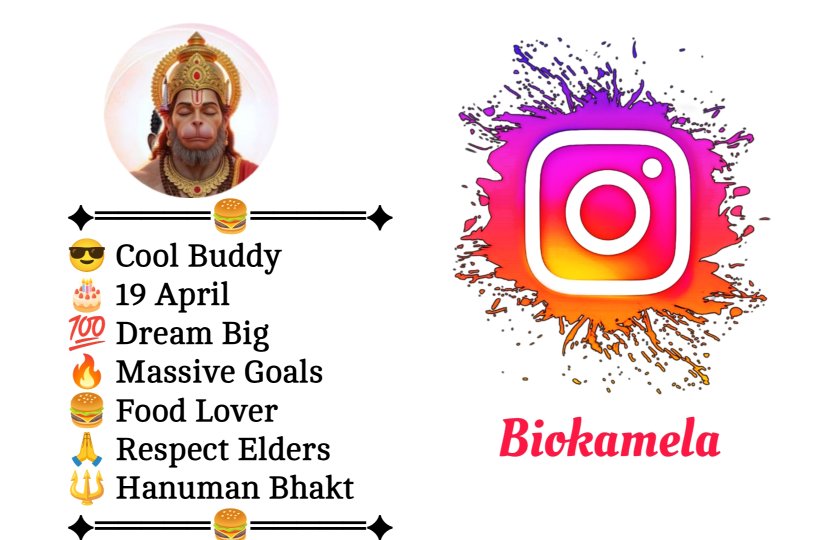 Hanuman Ji Bio For Instagram