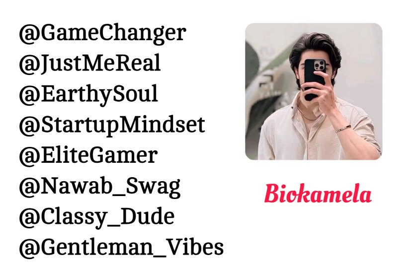 Instagram Username For Boys