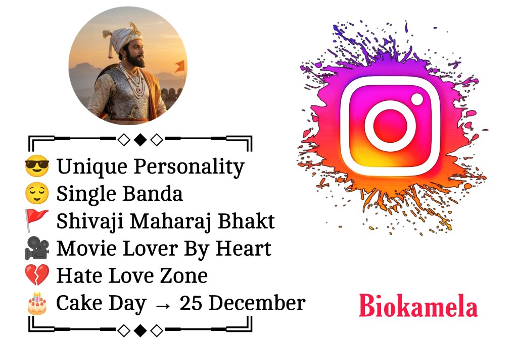 Shivaji maharaj Bio For Instagram